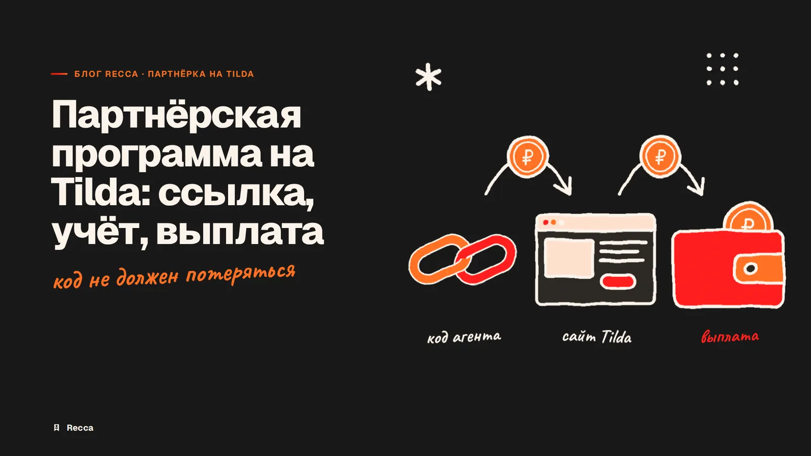 Партнёрская программа на Tilda: ссылка агента, учёт и выплаты