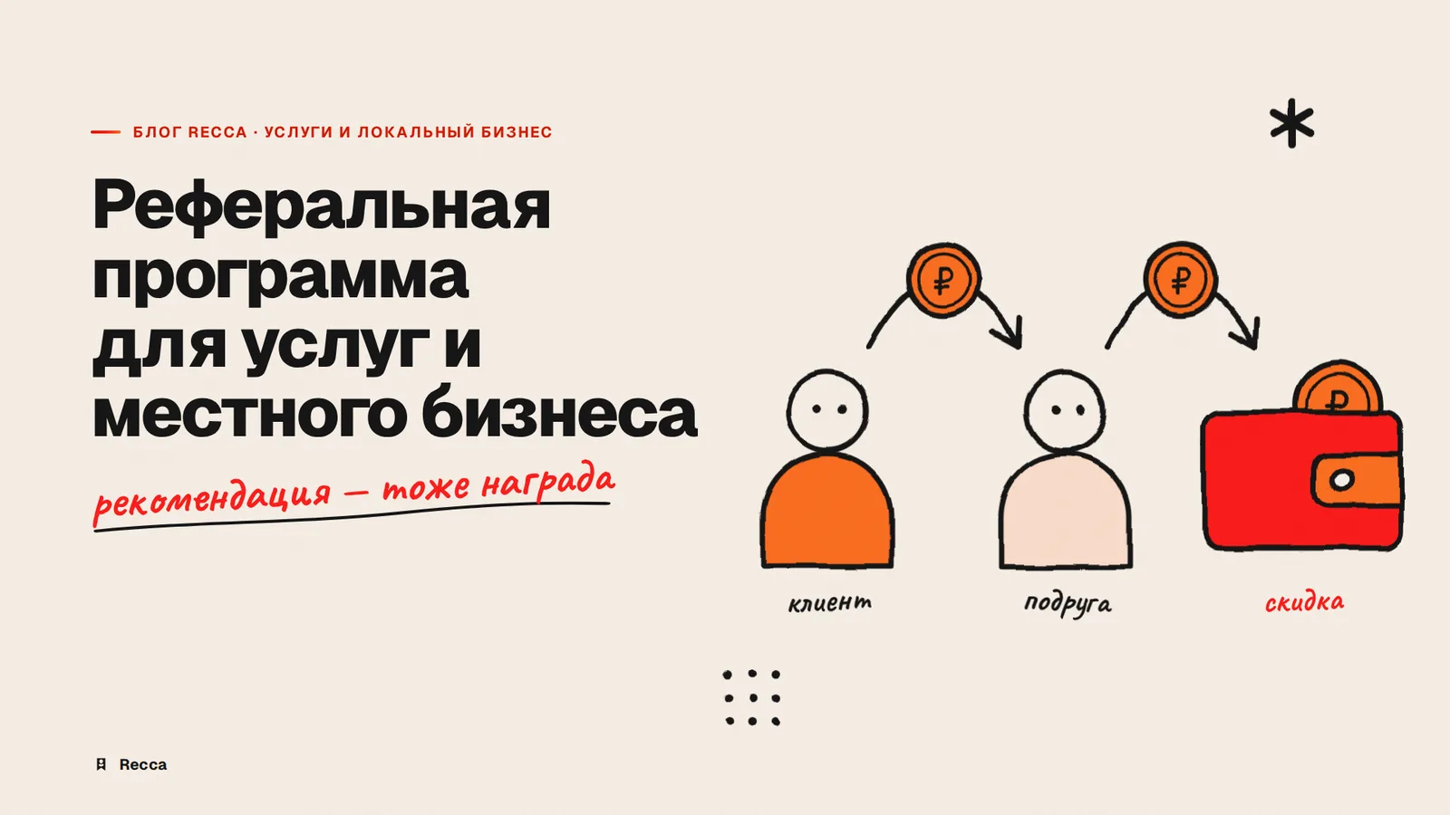 Реферальная программа для услуг и местного бизнеса