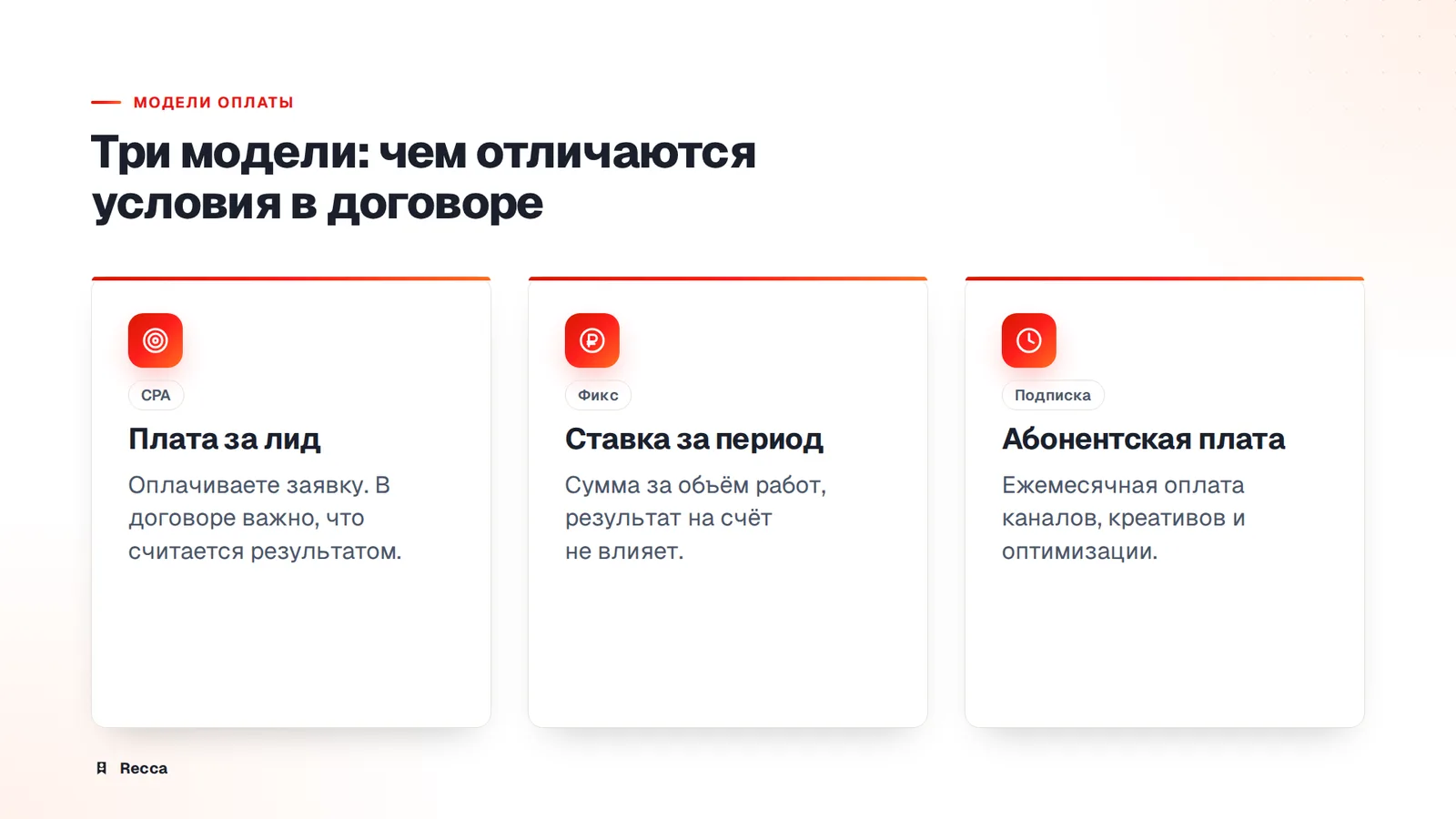 За что вы платите: три модели